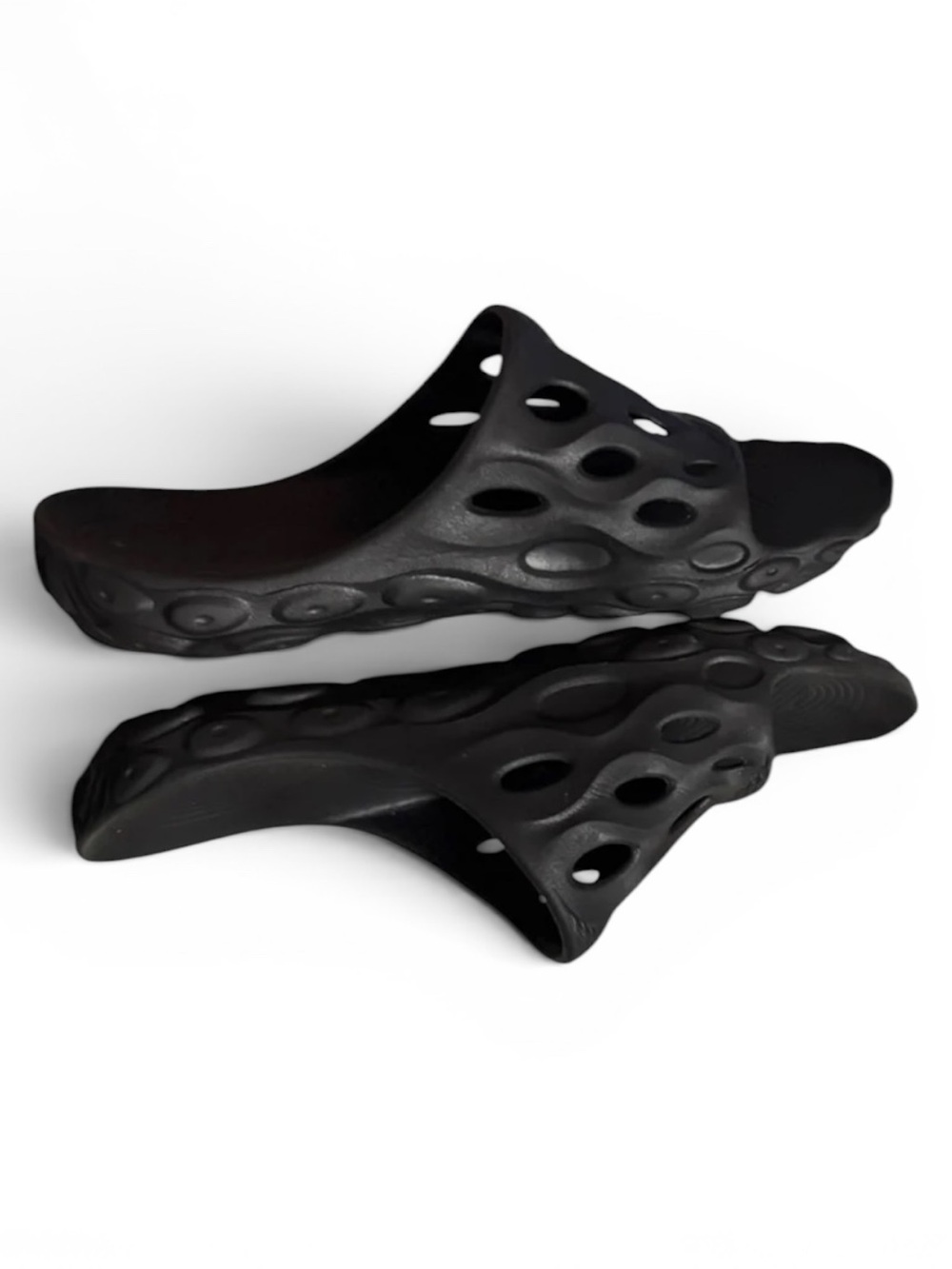 Merrell Hydro Slide Sandals Men’s Size 7.5 Women’s Size 9 Black Slide Sandals - Picture 7 of 9